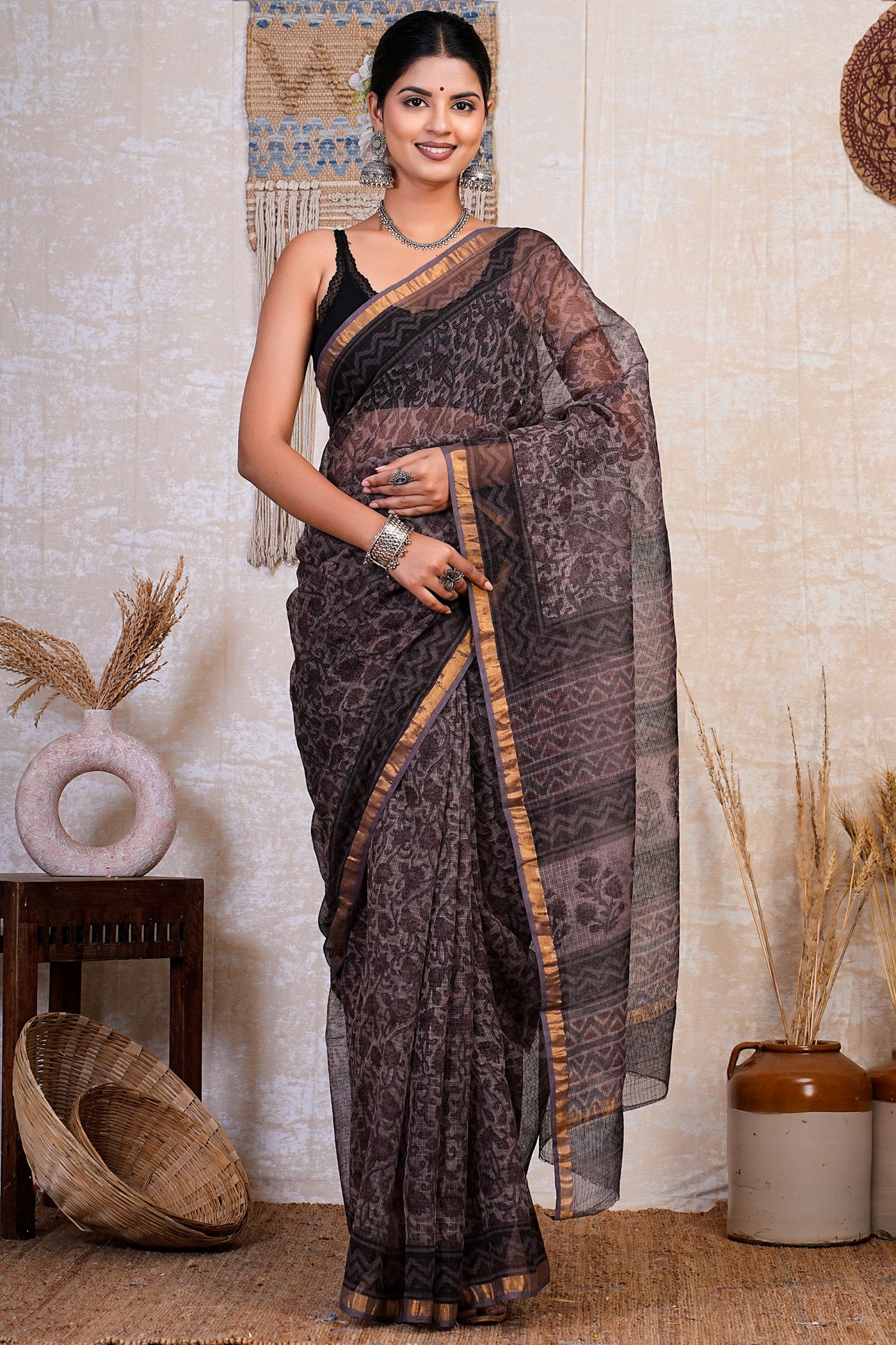 Kota Doria Saree ( KT0521 )