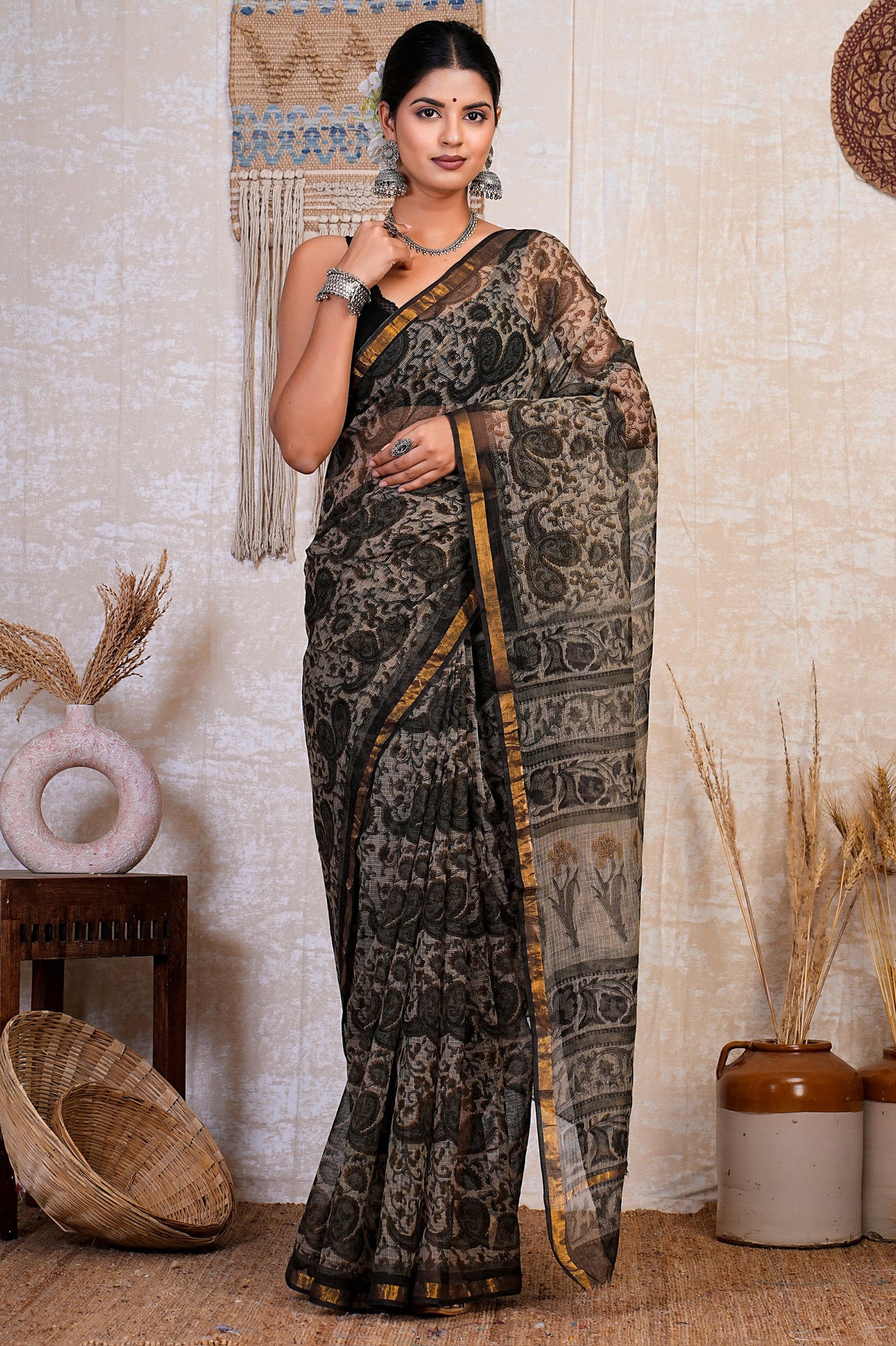 Kota Doria Saree ( KT0528 )