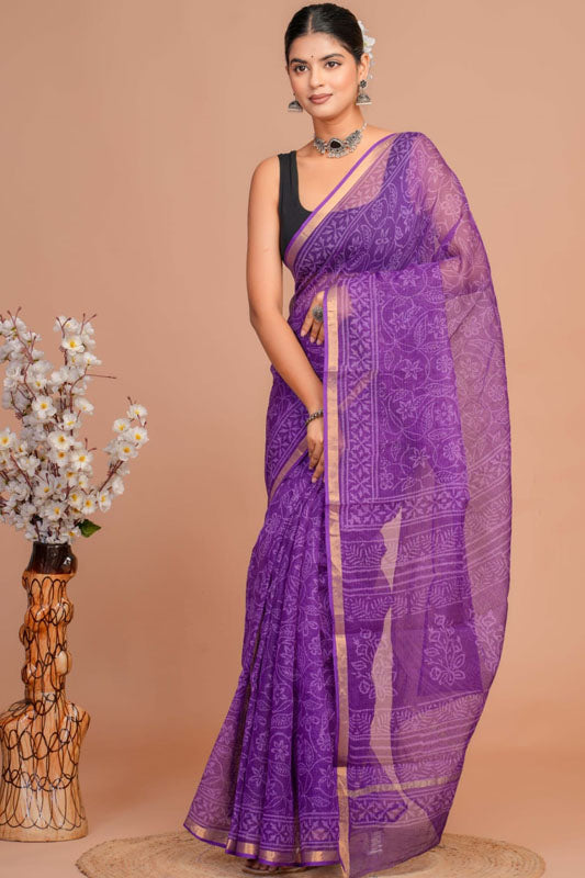 Kota Doria Saree ( KT141109)