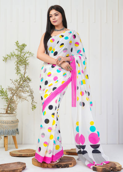 Premium Cotton Saree with Blouse Piece ( CS2003 )