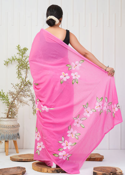 Premium Cotton Saree with Blouse Piece ( CS2005 )