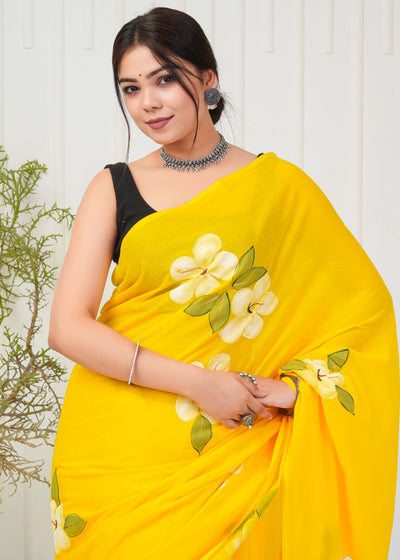 Premium Cotton Saree with Blouse Piece ( CS2007 )