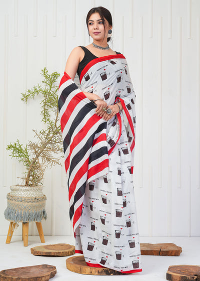 Premium Cotton Saree with Blouse Piece ( CS2014 )