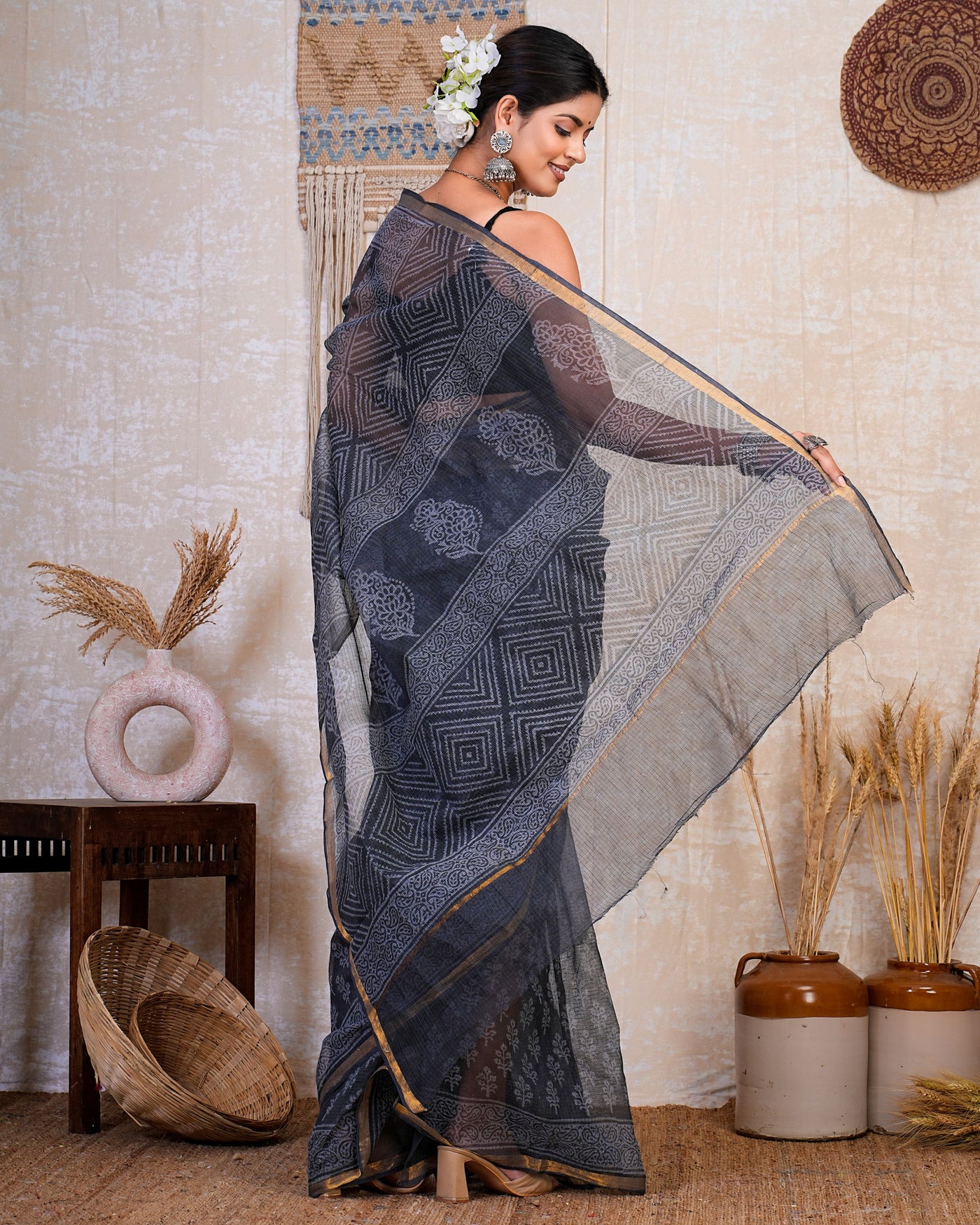 Kota Doria Saree ( KT0513 )