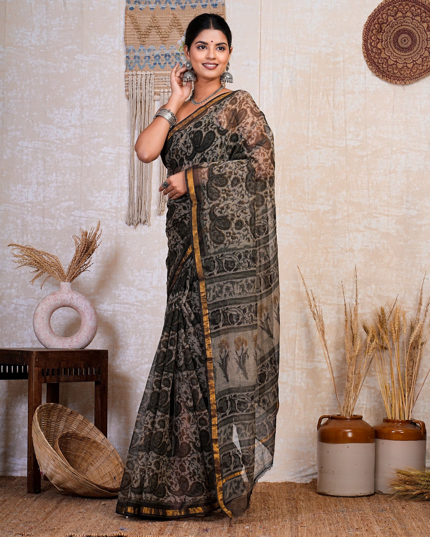 Kota Doria Saree ( KT0528 )