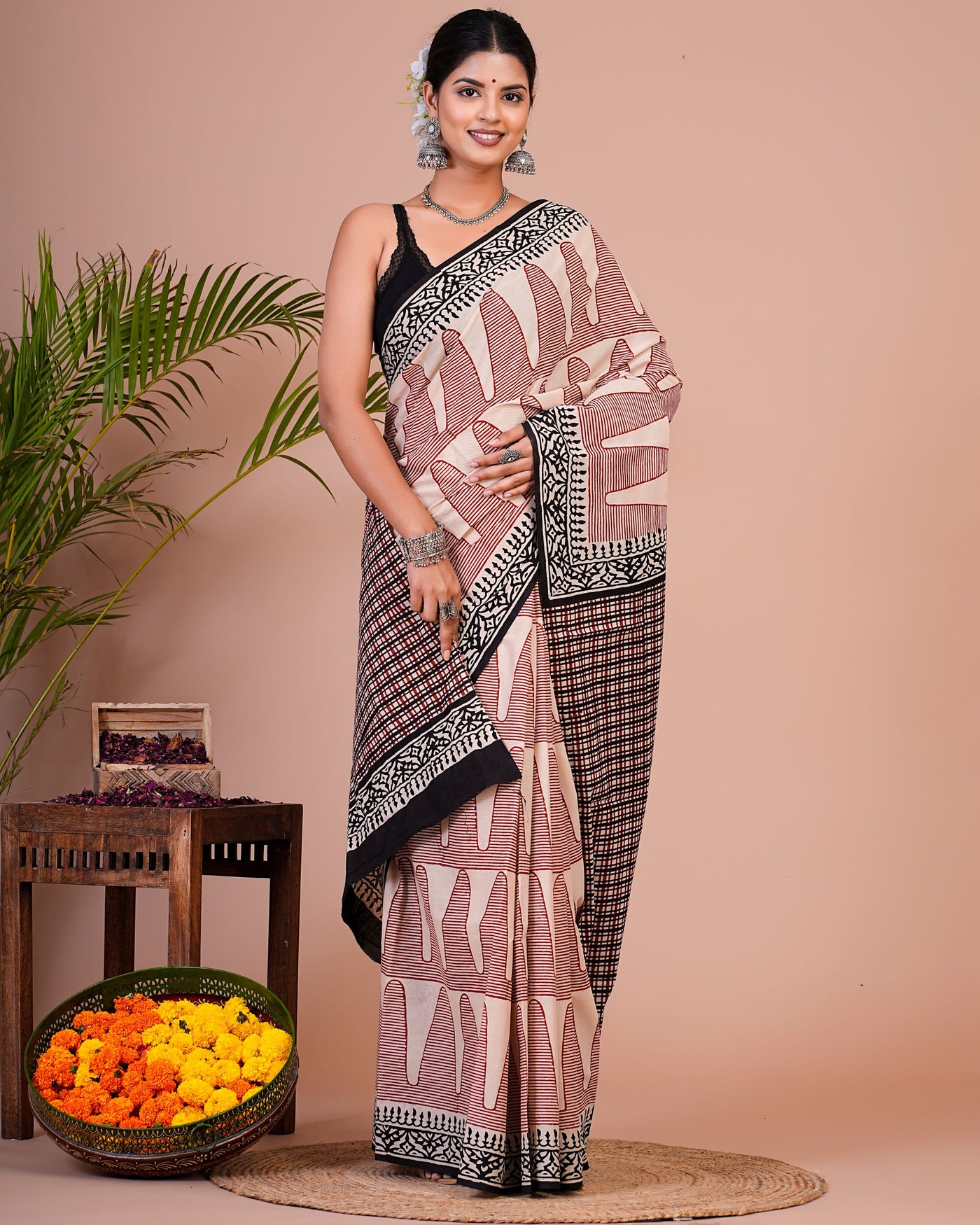 Premium Cotton Saree with Blouse Piece ( CS0501 )