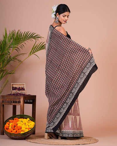 Premium Cotton Saree with Blouse Piece ( CS0501 )