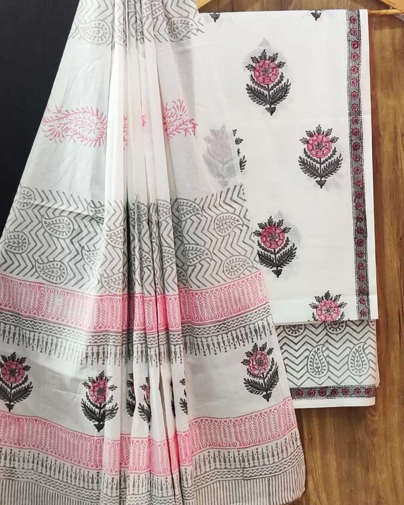 Cotton Suit Set with Cotton Dupatta